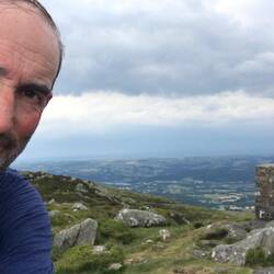 Summit of Tal Y Fan trig point