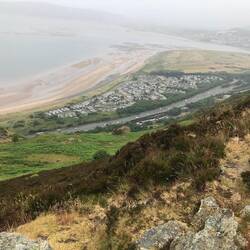 Caravan park from Conwy mountain