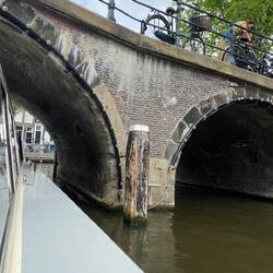 Barely enough clearance for our boat