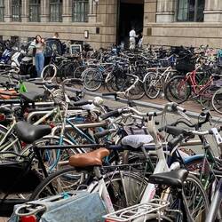 Soooo many bikes - this was in a different section of town