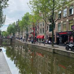 Much wider canals than Venice