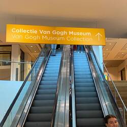Heading up to the Van Gogh museum