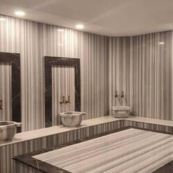 Interior of Turkish Bath. This is a 2 person room. Mine was private room.