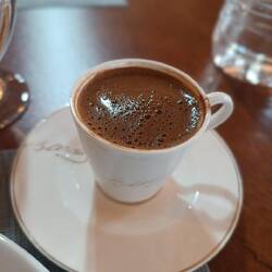 1st cup of Turkish coffee in Turkey