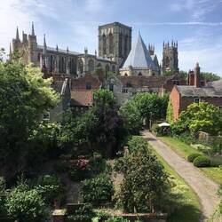York Minster is so big that the only place to take a good picture is from the wall walk.