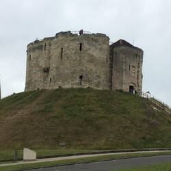 Clifford's Tower, the only part of York Castle left