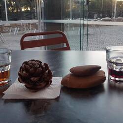 Gefundene Schätze und gute Nacht Drink