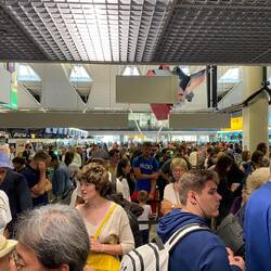 Just a small portion of the lineup at security