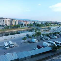 View outside my hotel room, Parion Hotel. Sunsets at around 830pm.