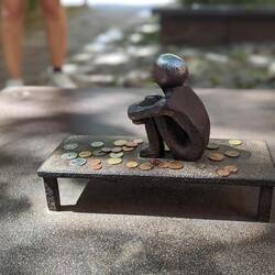 The little iron boy statue. I guess he has his own Instagram account.