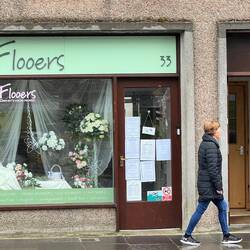 Funeral Notices Posted on Florist Door