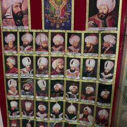 The Sultans during Ottoman times. Hanging in the Korean-chinese restaurant.