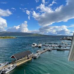 Aussicht Senja Fjordhotel