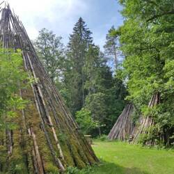 Saunazelt und Ruhezelt