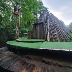 Saunahütte am Fluß