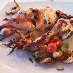 Gefüllte Calamari mit Feta, Tomate und Paprika 😍