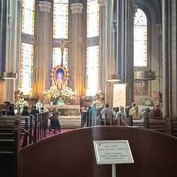 Mass on-going inside St. Antoine.