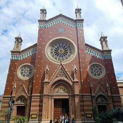 Exterior of Catholic church, St. Antoine.