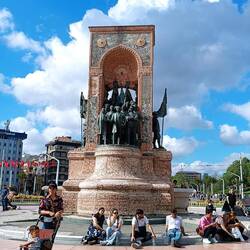 Taksim Square monument.