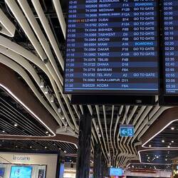 At last, gate assigned for boarding.