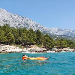In der Wasserhängematte kann man so schön abhängen