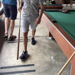 Ronald plays A class pool