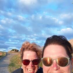 Gemeinsam im Sonnenuntergang... war etwas frisch 😁