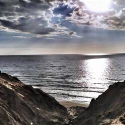 An den Klippen entlang