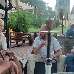 All four of them are sucking at the pipes