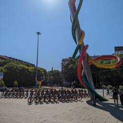 Needle, Thread and Knot sculpture