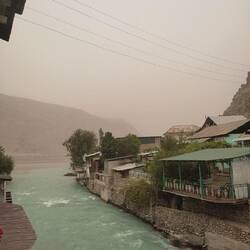 Er hing veel zand in de lucht