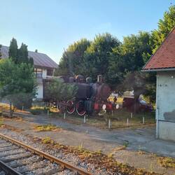 Old engine en route to Split