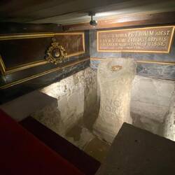 The stone where St. James' boat moored with his body