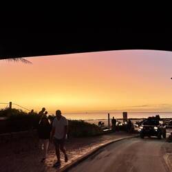 One car taking 2 families out of the beach - i was sitting in the open boot with Nel 😉