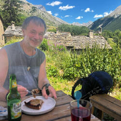 Pause an der Refuge in Maljasset