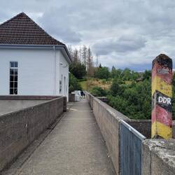 Hier stand die Mauer auf der Mauer