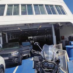 I was told my bike should have been inside and secured to the side. Oops