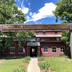The classic Fort Peck Hotel was built in the 1930’s as part of the building of the entire town