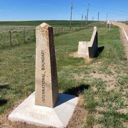 That's it / the USA/ Canada border