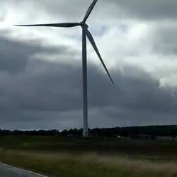One of the many wind turbines on the way to Landsborough