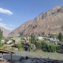 Uitzicht vanaf een rooftop bar