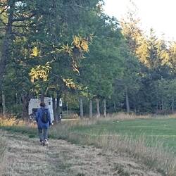 Spaziergang vom Schlüchtsee zum Wohnmobil