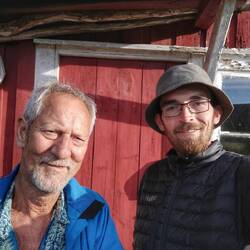 Ich mit Gunnar, mein Highlight des Tages, ein wahrer Trail-Angel