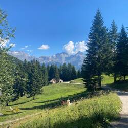 Erster Blick auf das Vanoise Massiv