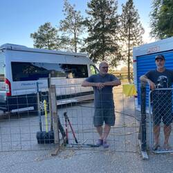 Visiting on Larry's farm.❤️