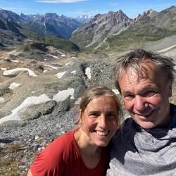 Hinten in der Mitte der Mont Blanc!