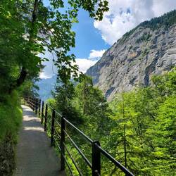View of the outside portion of the walkway