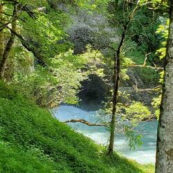 Exit of the waterfall