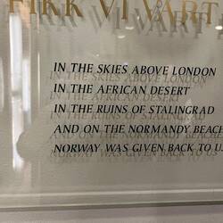 Norwegians Still Appreciate America's Efforts in World War II