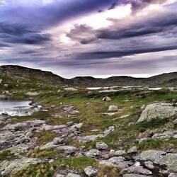 Zeltplatz Abends an Tag 50